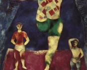 马克 夏加尔 : 三个杂技演员